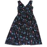 Retrospec'd Reindeer Printed Pleated Dress A Photo 0