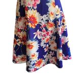 Worthington Blue Floral Fit & Flare Skater Dress Photo 6