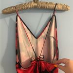 victoria’s secret slip dress midi size XL black and red patterned Photo 2