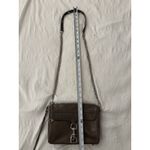 Rebecca Minkoff Mini MAC Leather Crossbody Bag Taupe Silver Hardware Photo 9