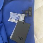 NBD Blue One-Shoulder Cocktail Dress Photo 7