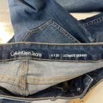 Calvin Klein  Ultimate Skinny Jeans Womens 6 Blue Denim Cotton Stretch Mid Rise Photo 13