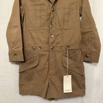 Trave Portia Romper Womens Size XS Blonde Brown Denim Long Sleeve‎ Utility NWT Photo 2