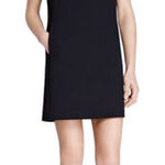 Theory  Jasneah Admiral Crepe Mini Dress Black Size 6 Photo 0