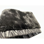 DKNY Quilted Puffer Faux Fur Lined Black Neck Warmer O/S NWT Photo 6