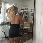 Guess Little Black Dress V Neck Halter Photo 3