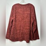 st. john's bay  Polar Fleece Womens Size XXL V‎ Neck Long Sleeve Sweatshirt Ruby Photo 1