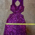 LULU'S Pink Silver Ombre Sequin Maxi Mermaid Sleeveless Formal Prom Party Cutout Size XS Photo 13