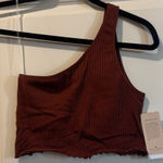 Spiritual Gangster  Luna One-Shoulder Crop Sports Bra Photo 0