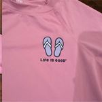 Life is Good Pink Swim Coverup with Long Sleeves Photo 6