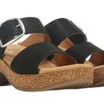 NWT Cliffs White Mountain Wedge Sandals Copious Slip On Sandals Size 6 Black Photo 1