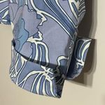 Kenneth Cole Womens Blue Floral Blazer Jacket Coat Size 12 Button Pockets Photo 9