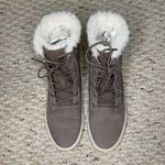 Timberland  Women’s Skyla Bay Fleece Fold-Down Lace-Up Boots in Taupe Nubuck 9.5 Photo 4
