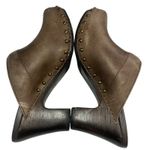 Dansko  Women’s Rae Distressed‎ Studded Brown Leather Heeled Clog US 38 EU 7.5 Photo 3