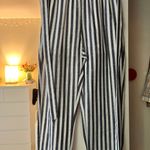 SheIn Blue And White Striped Paperbag Pants Photo 2