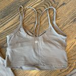 Lululemon  Align Strappy Tank & Ribbed Mini Flare Short Leggings Set Nomad NWOT Photo 8