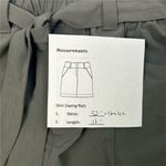 Athleta Women's dark grey/Black Belted paper bag Skyline Skort Size 8T Pockets Photo 8