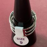 Bomb Party RBP6392 “Live Your Dreams” LC Sapphire on Rhodium Size 9 Ring NWT Photo 2