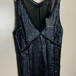 CLEARANCE! Navy Trouvé Sequin Front Tank Size S NWT Blue Photo 2