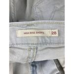Levi's *Levi Strauss High Rise Shorts Womens Size 28 Light Blue Raw Hem Casual Stretch Photo 2