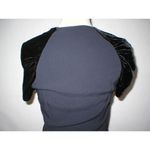 Prada New Womens 4 NWT Italy Dress Black 40 Velvet Silk Acetate Short Sleeves Photo 5