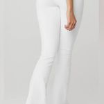 Alo Yoga NWOT Airbrush High Waist Bootcut White Legging Size M Photo 4