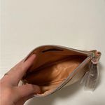 Nordstrom NWT | women’s gold wristlet metallic makeup bag purse zip accessory Photo 3