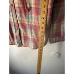 Plaid Flannel Hoodie Shirt XL Red Green Button Up Top Lumberjane Outdoor Cabin Photo 7