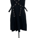 Tripp NYC Tripp NYC Black Grommet Harness Buckle Sleeveless Tank Dress Size Small Photo 6