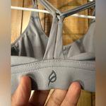 p'tula P’Tula Braided Back Gray Scoop Neck Bra Medium Photo 3