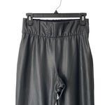 Brochu Walker  Black Juniper Stretch Crop Pants faux Leather size small Photo 2