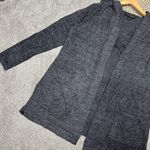 Barefoot Dreams  CozyChic Lite Resort Knit Longsleeve Cardigan Hooded Gray Size L Photo 5