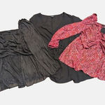 Torrid  Lot 3 Womens‎ PLUS 4 4X Flowy Chiffon Tops Shirts Career Dressy Wear Photo 0