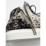 P448 NWOT Cow Softy Calf Hair Star Metallic High Top Sneakers Sz 36 / 5.5 Photo 9