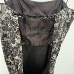 David Meister Y2k Black Silk Lace Design Formal Long Dress Size 4 Photo 7