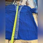 Royal Blue Embroidered Women's Top size M Size M Photo 6