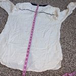 Anthropologie Maeve women’s medium monogram D button down blouse Photo 6