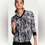 Victoria's Secret Victoria’s Secret Black & White Marble Swirl Mesh Sport Drawstring Hoodie S Photo 9