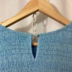 Milk Maid Tradwife Light Blue Long Puff Sleeve Smocked Empire Waist Maxi Dress Size L Photo 6