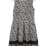 Danny & Nicole Dress Womens 6 Used Black Ivory Lined Sleeveless Photo 10