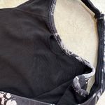 Mondetta Abstract Criss Cross Back Sports Bra in Black/Gray/White - XS/SMALL Photo 13