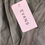 Evans Sage Viscose Linen Blend Trouser Pants Size 24 Green Photo 4