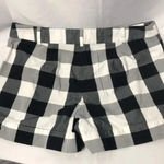 Ann Taylor LOFT WO SZ 2. BLACK WHITE PLAID SHORTS Photo 7