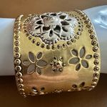 Lucky Brand  Wide Floral Cuff Bracelet Photo 1