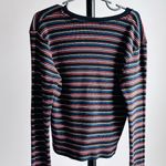 Brandy Melville  size 4 made in Italy Striped Long Sleeve Top Photo 4