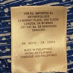 Anthropologie Maeve blue white blouse size US 0 OB482365 Photo 7