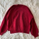 Red oversized knit sweater Size M Photo 0