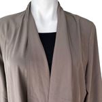 Garnet Hill Drape Front Lightweight Drawstring Jacket, Sz L Photo 9