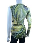 ZARA Mesh Tule Ruched Pullover Top Photo 10