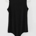 G. Label by Goop Amanda Rib Knit Bodysuit in Black Photo 8